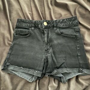 American Eagle Outfitters Black Jean Shorts Classic Style